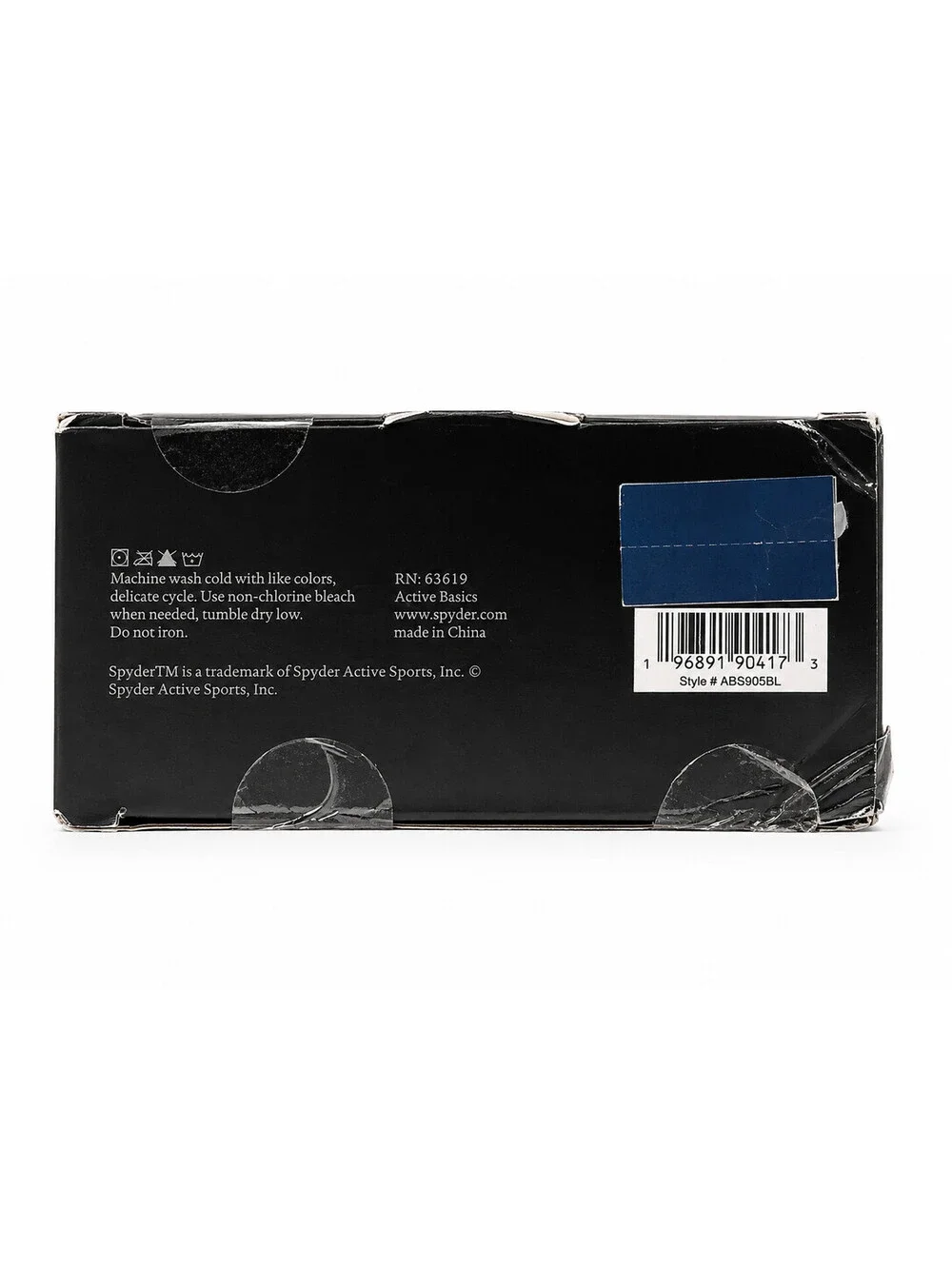 SPYDER Men's 5 Pack Performance Boxer Briefs Size Black w/ Blue Trim M 32-34 NWT